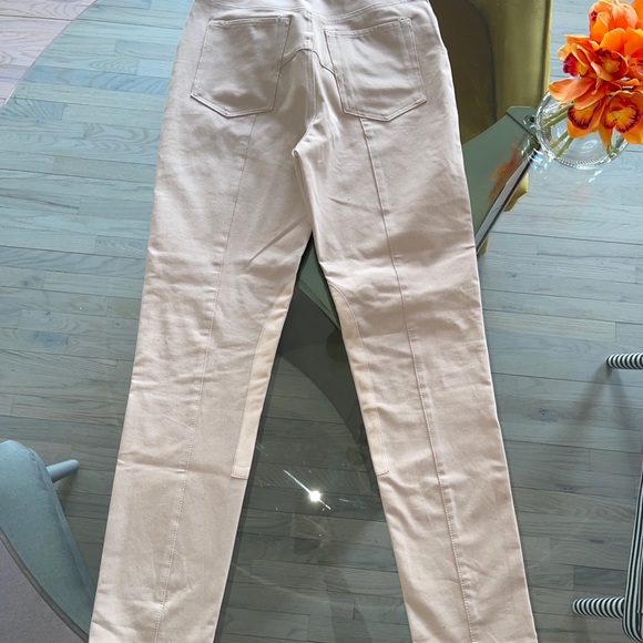 Helmut Lang Femme Hi Rider Straight Jeans Natural Tan High Rise - Picture 8 of 13
